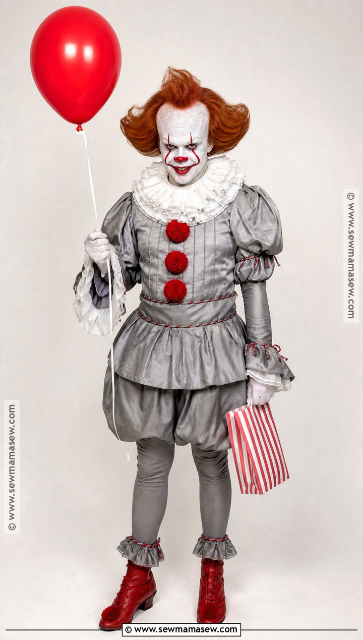 Pennywise Circus Clown Costume - 45 red hair halloween costumes