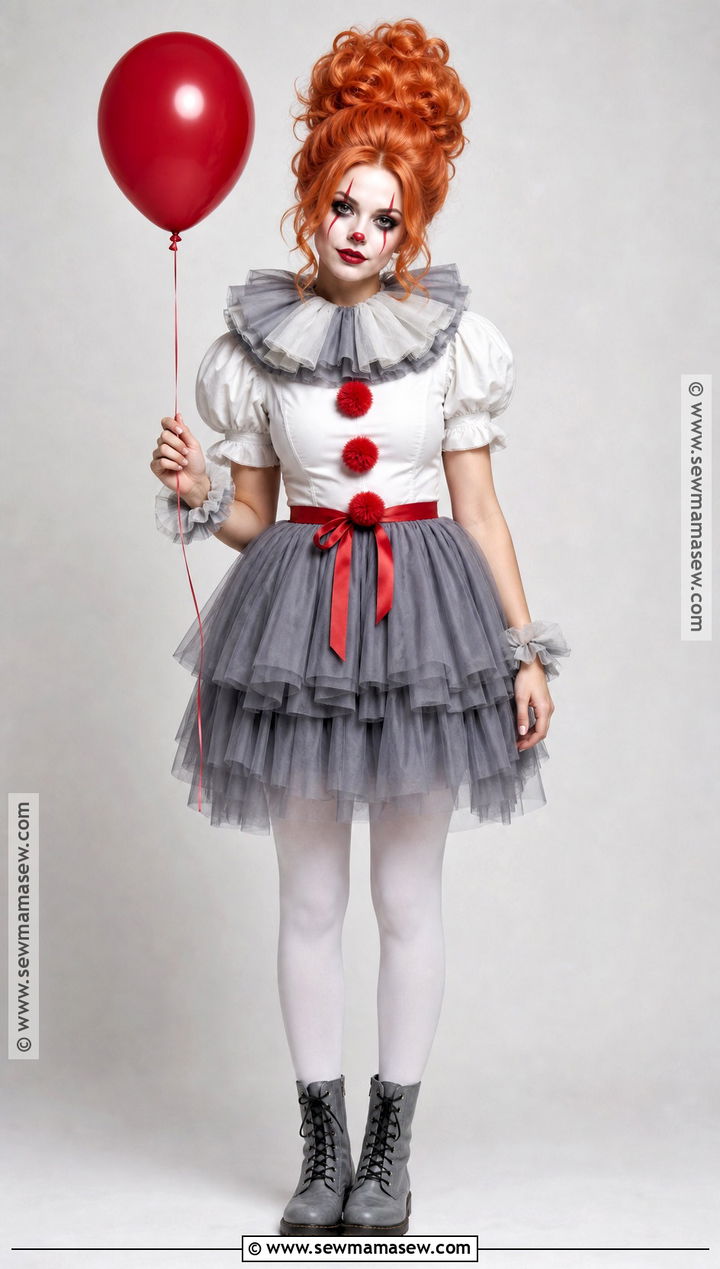 Pennywise Costume With Tulle Skirt - 30 pennywise costume ideas for women