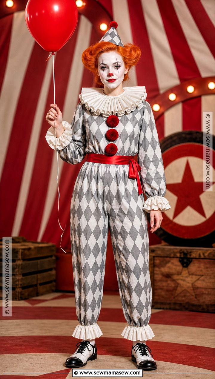 Pennywise Harlequin Costume - 30 pennywise costume ideas for women