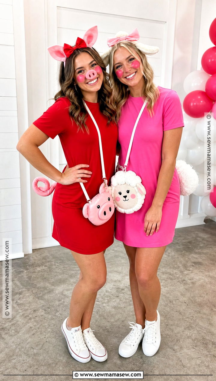 Peppa And Suzy Sheep Best Friend Costume - 30 peppa pig costume ideas