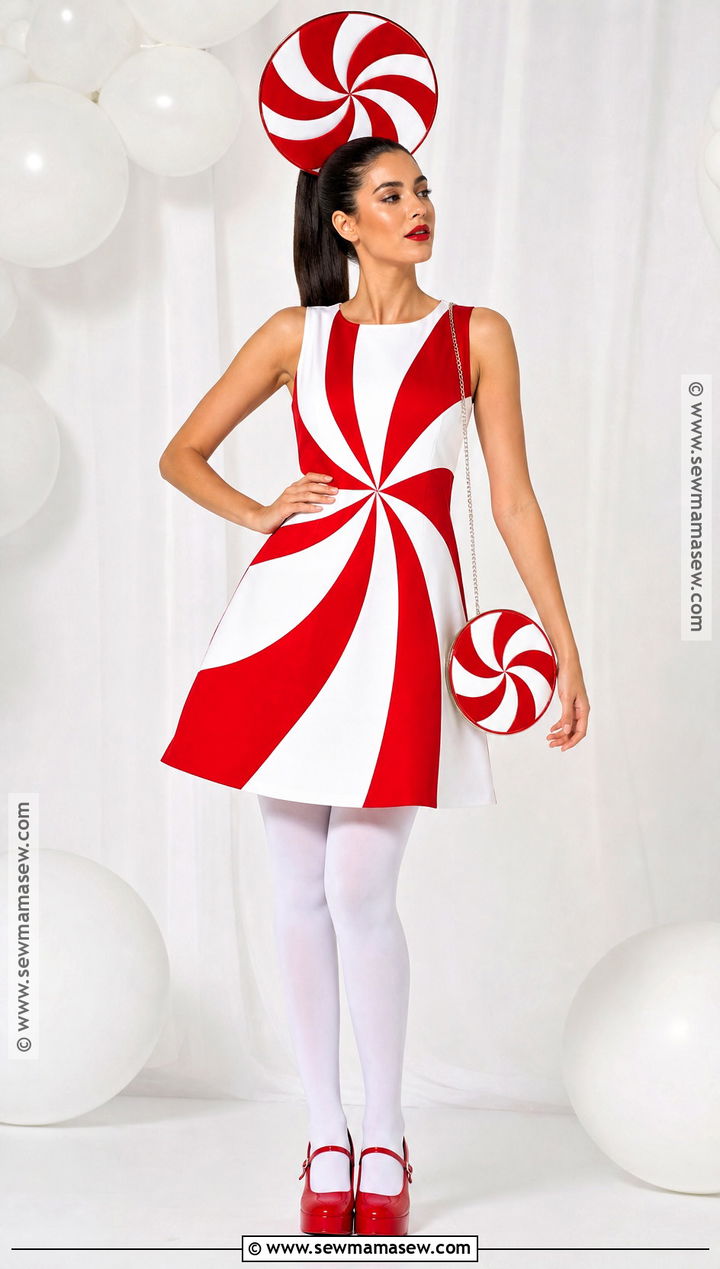 Peppermint Swirl Costume - 30 Candy Costume Ideas for Women
