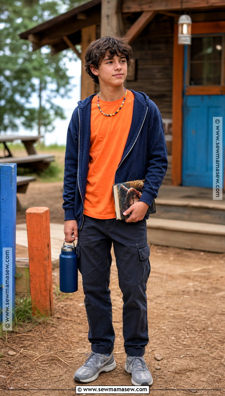 Percy Jackson Costume With Orange Shirt - 35 book character dress up ideas