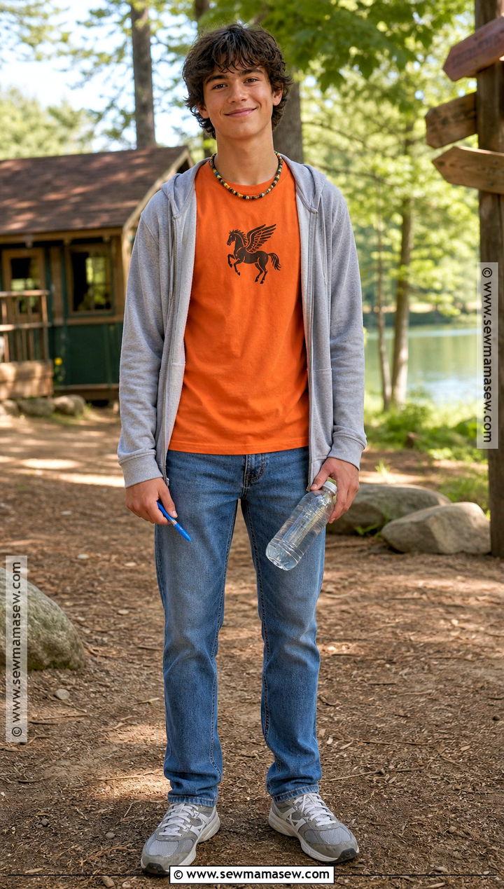 Percy Jackson Costume With Orange Shirt - 30 book character dress up day ideas