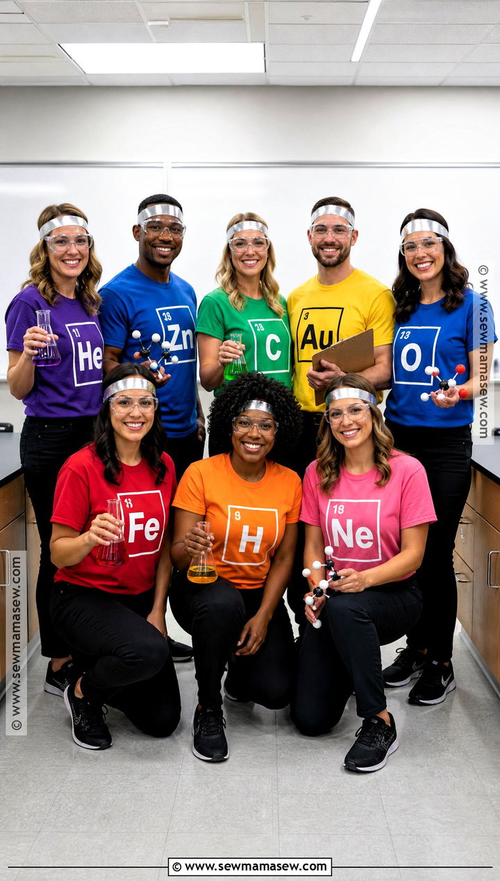 Periodic Table Element Teacher Team Costume - 30 Teacher Team Halloween Costumes