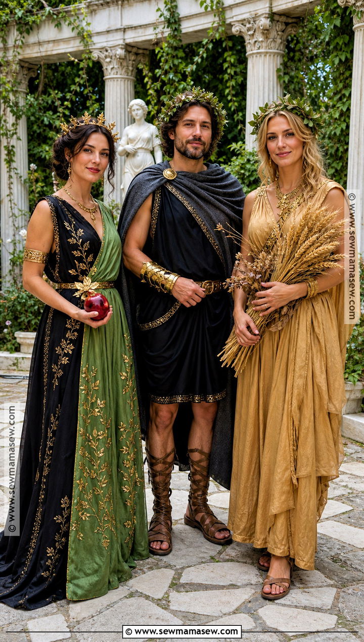 Persephone Hades And Demeter Group Costume - 40 Persephone Costume Ideas