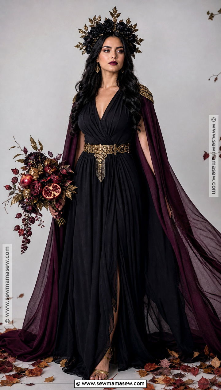 Persephone Underworld Queen Costume - 50 greek goddess costume ideas