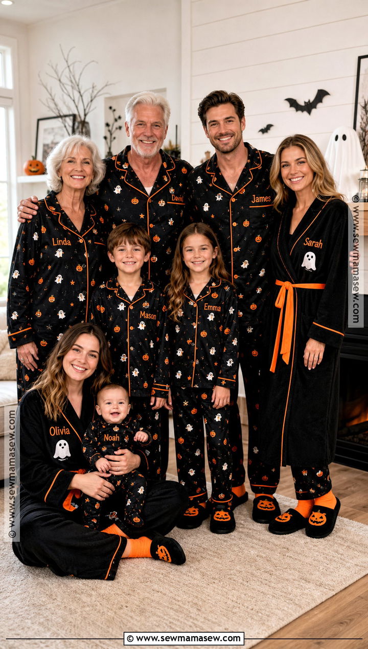 Personalized Family Halloween PJs - 30 matching halloween pjs ideas