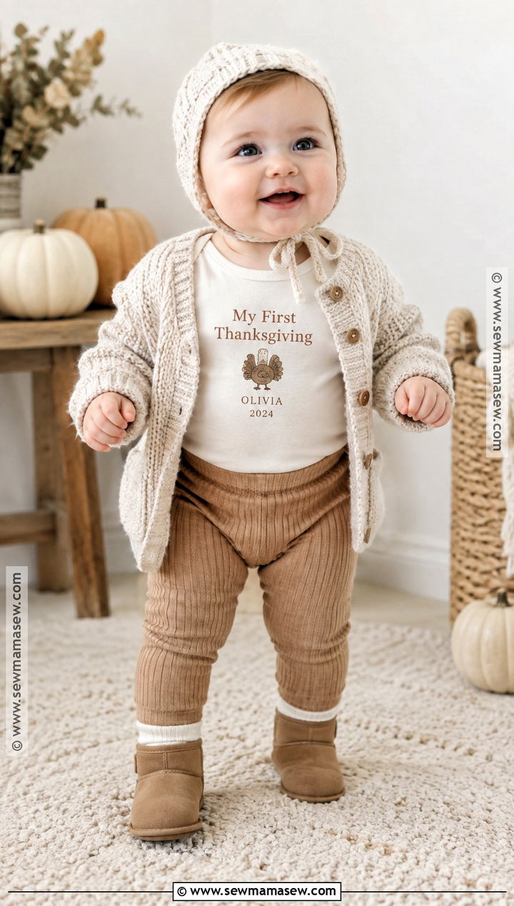 Personalized My First Thanksgiving Onesie Outfit - 15 my first thanksgiving onesie ideas