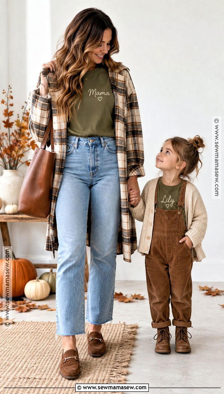 Personalized Name Fall Mommy and Me Shirts - 15 fall mommy and me shirts