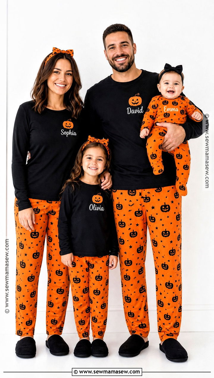Personalized Name Matching Halloween Pajamas - 30 matching halloween pajamas