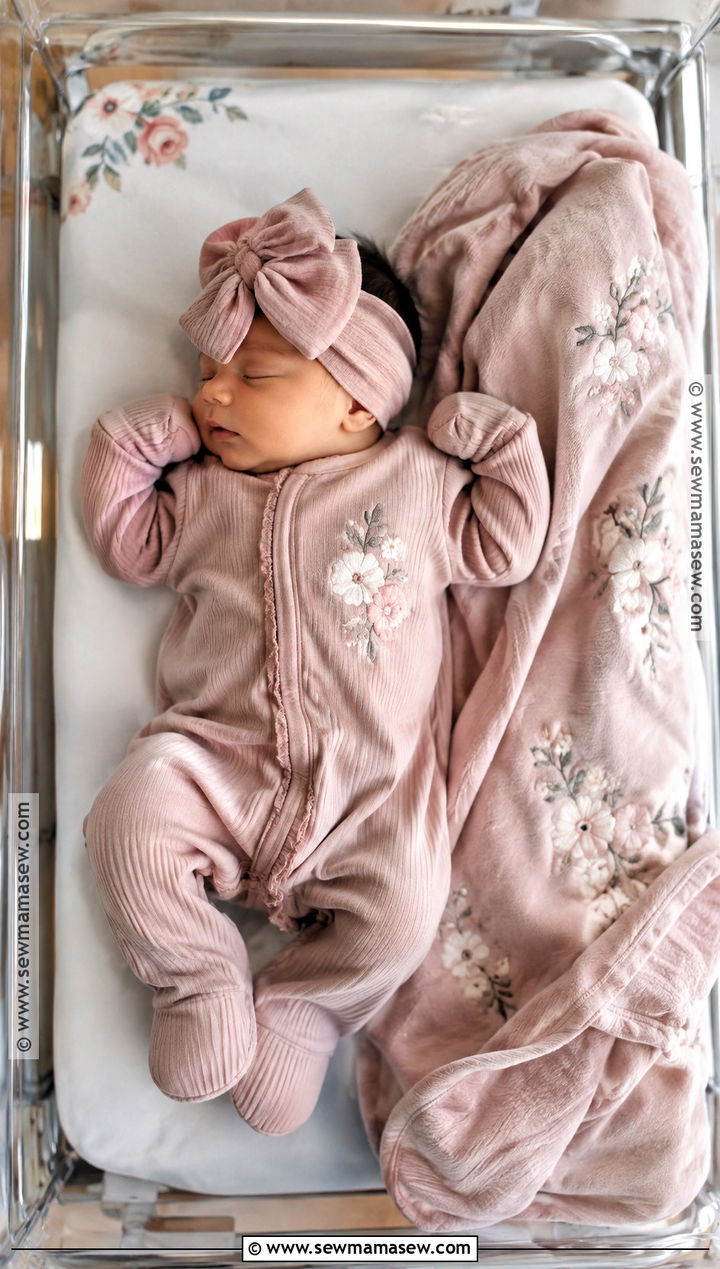 Personalized Name Sleeper Baby Girl Fall Coming Home Outfit - 15 baby girl coming home outfit fall ideas