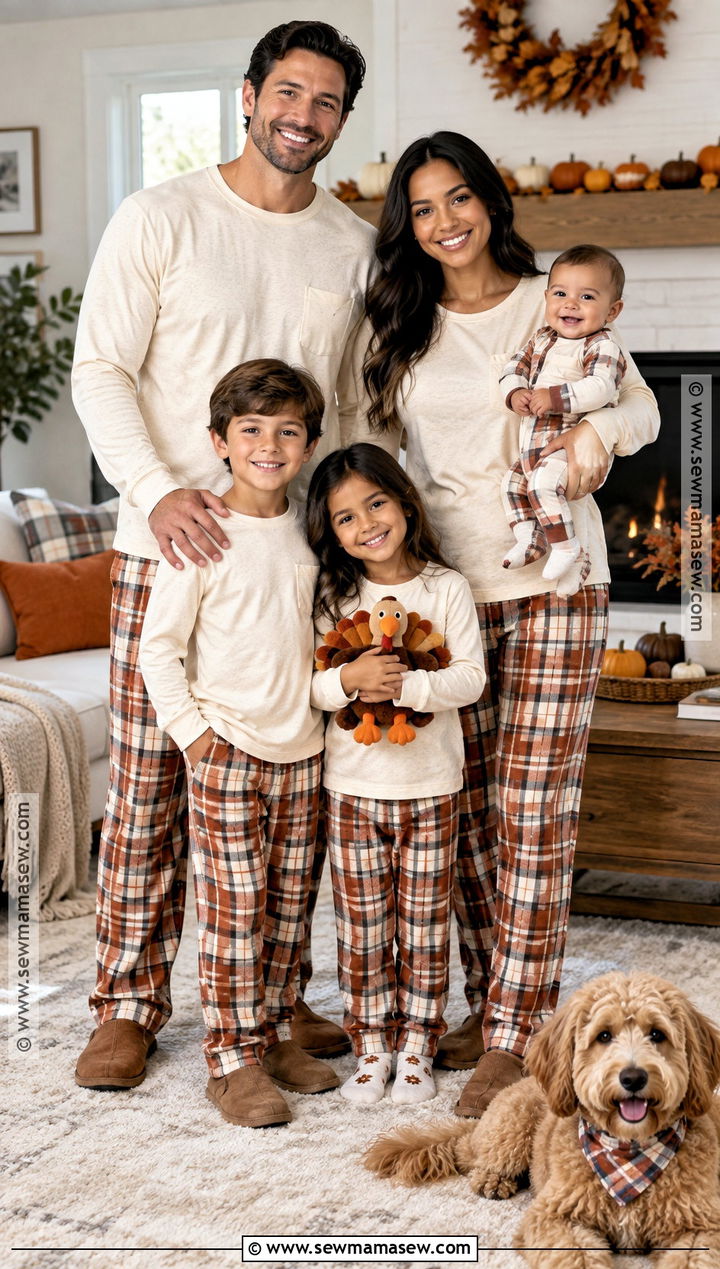 Personalized Thanksgiving Family Pajamas - 15 thanksgiving pajamas for family