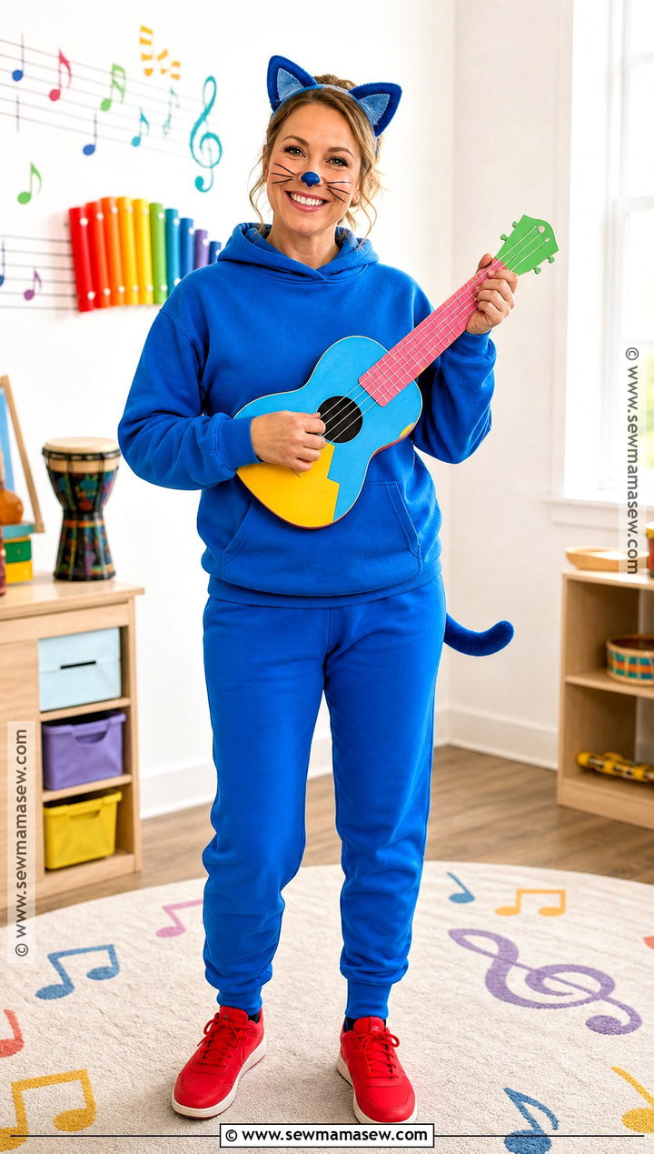 Pete The Cat Costume With Blue Outfit - 35 book week costumes for teachers