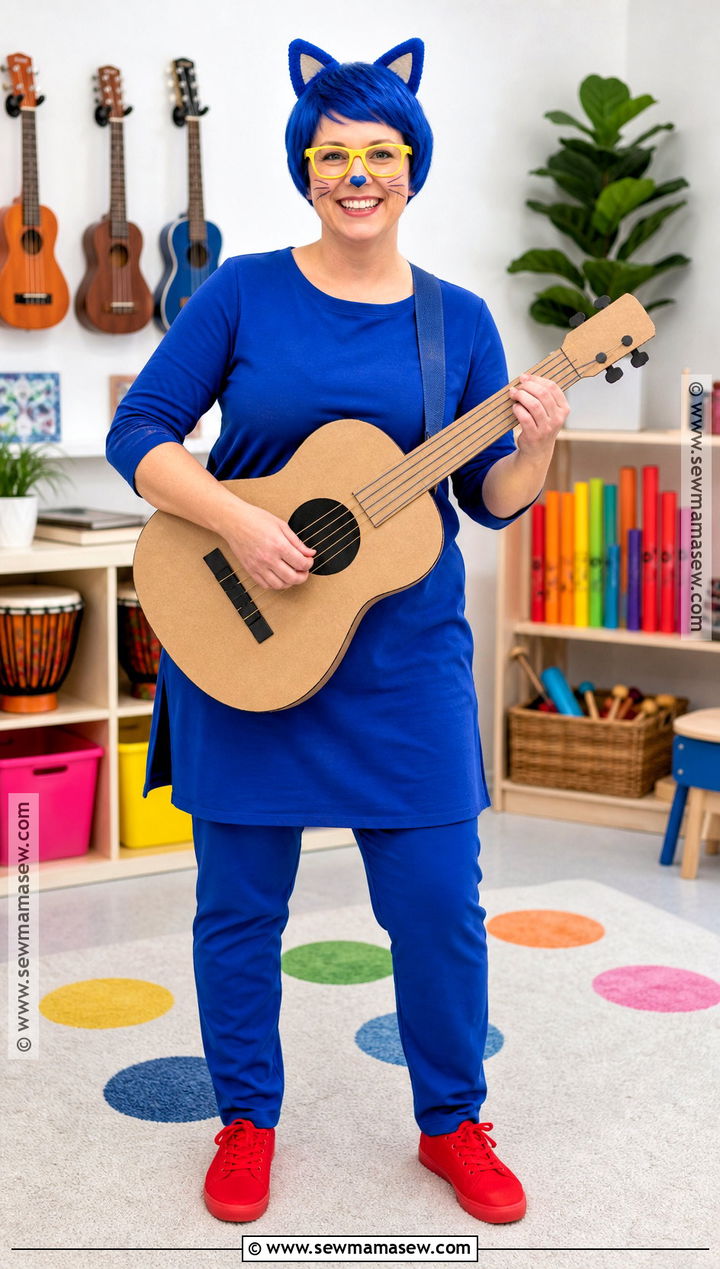 Pete The Cat Costume With Blue Outfit - 30 storybook character costumes for teachers