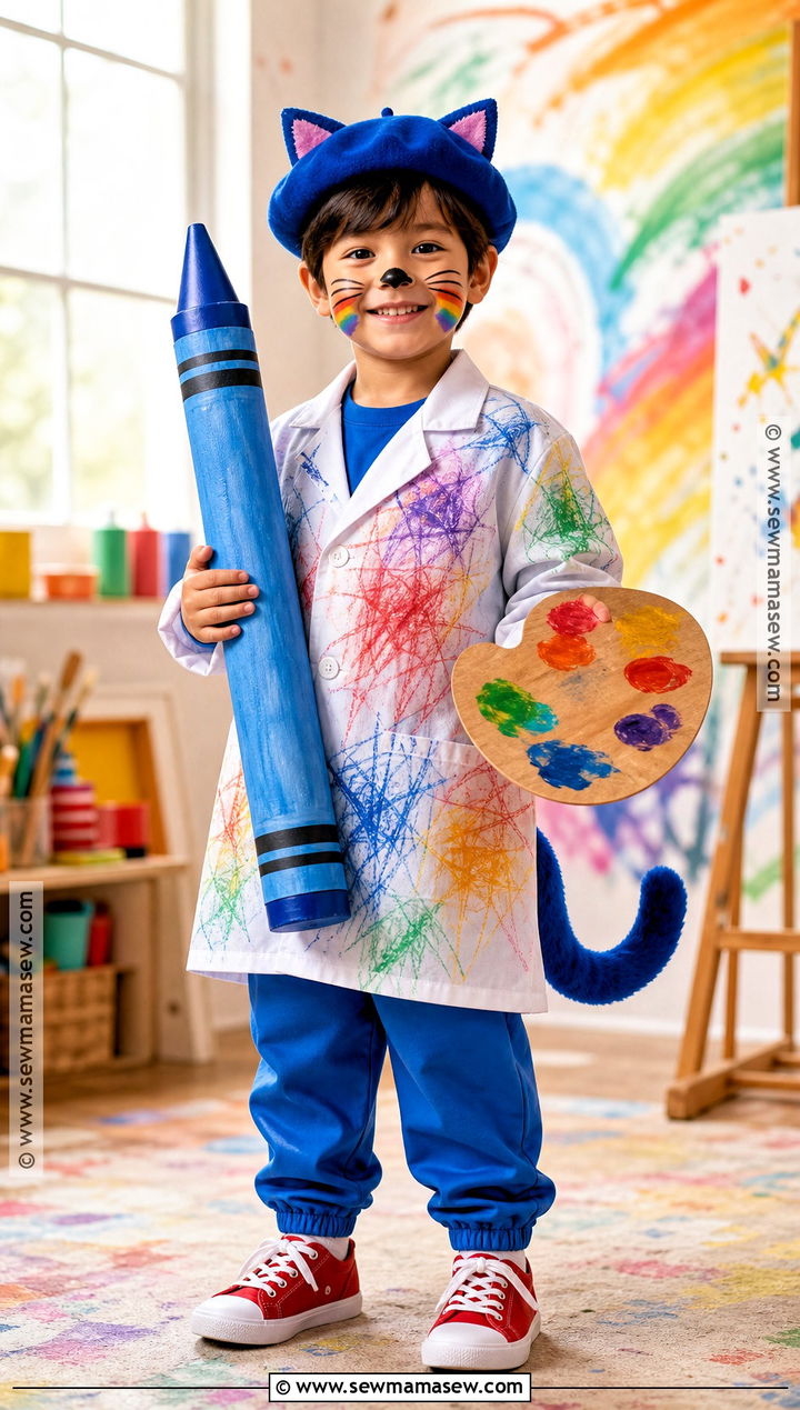 Pete The Cat Crayon Artist Costume - 30 pete the cat halloween costume ideas