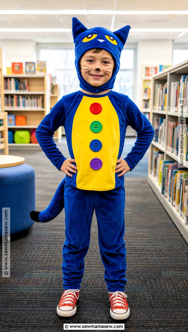 Pete The Cat Four Groovy Buttons Costume - 30 pete the cat halloween costume ideas
