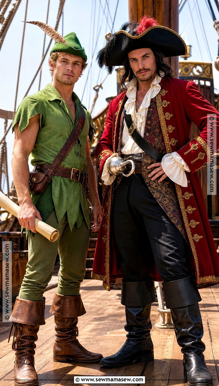 Peter Pan And Captain Hook Duo Costume - 40 peter pan costume ideas