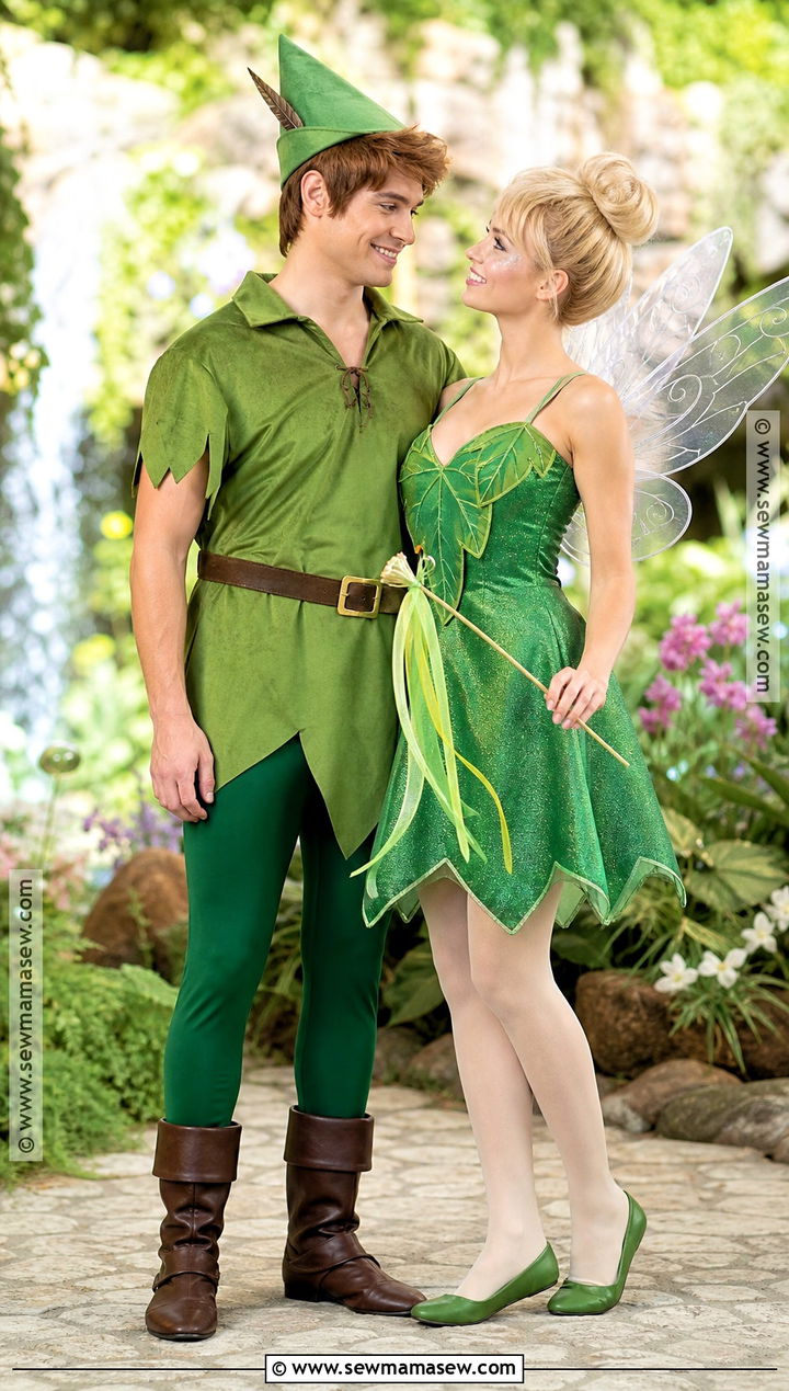 Peter Pan And Tinker Bell Costume - 50 couples halloween costume ideas