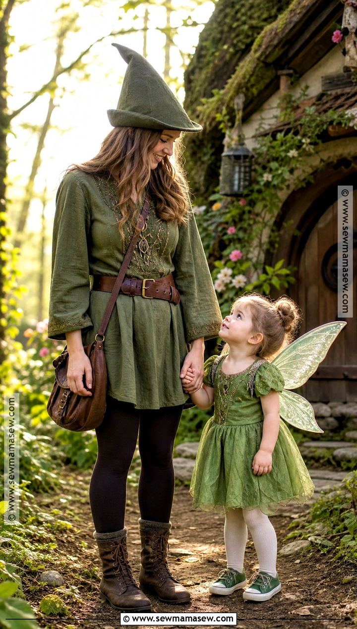 Peter Pan And Tinker Bell Costume - 30 Mom And Toddler Halloween Costumes