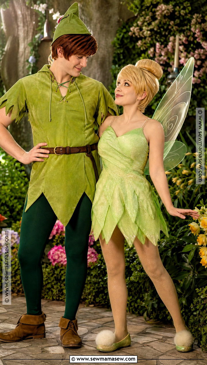 Peter Pan And Tinker Bell Couple Costume - 35 cute couple costumes for halloween