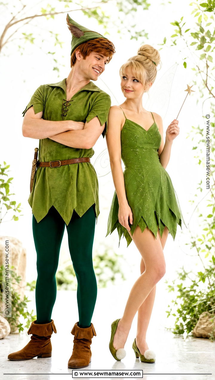 Peter Pan And Tinker Bell Couple Costume - 40 disney couple costumes
