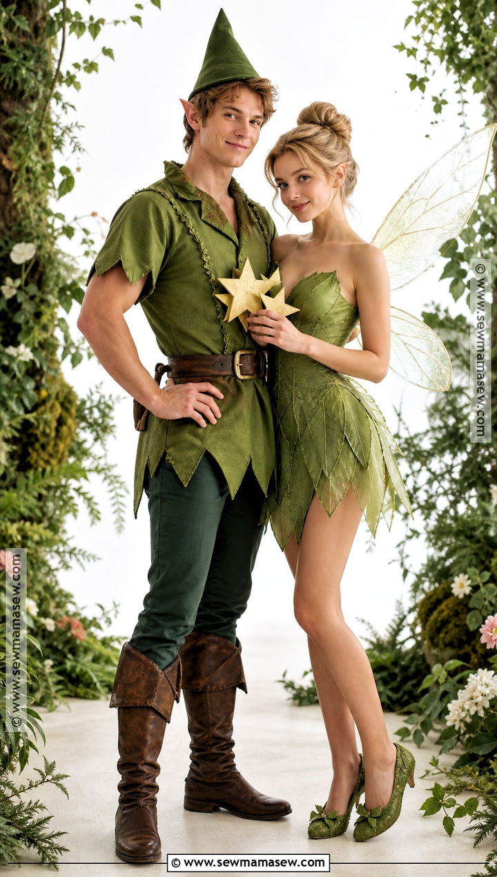 Peter Pan And Tinker Bell Couples Costume - 35 cute couples costumes for halloween
