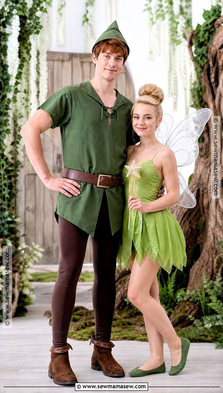 Peter Pan And Tinker Bell Duo Costume - 40 halloween costume duo ideas