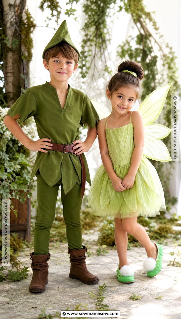 Peter Pan And Tinker Bell Matching Costumes - 45 matching costumes