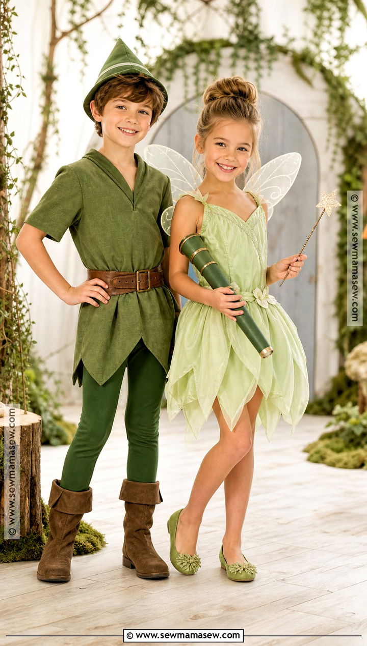 Peter Pan And Tinker Bell Sibling Costume - 30 sibling costumes brother sister