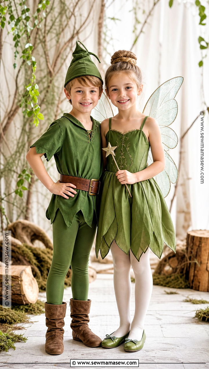 Peter Pan And Tinker Bell Twins Costume - 30 twins costume ideas