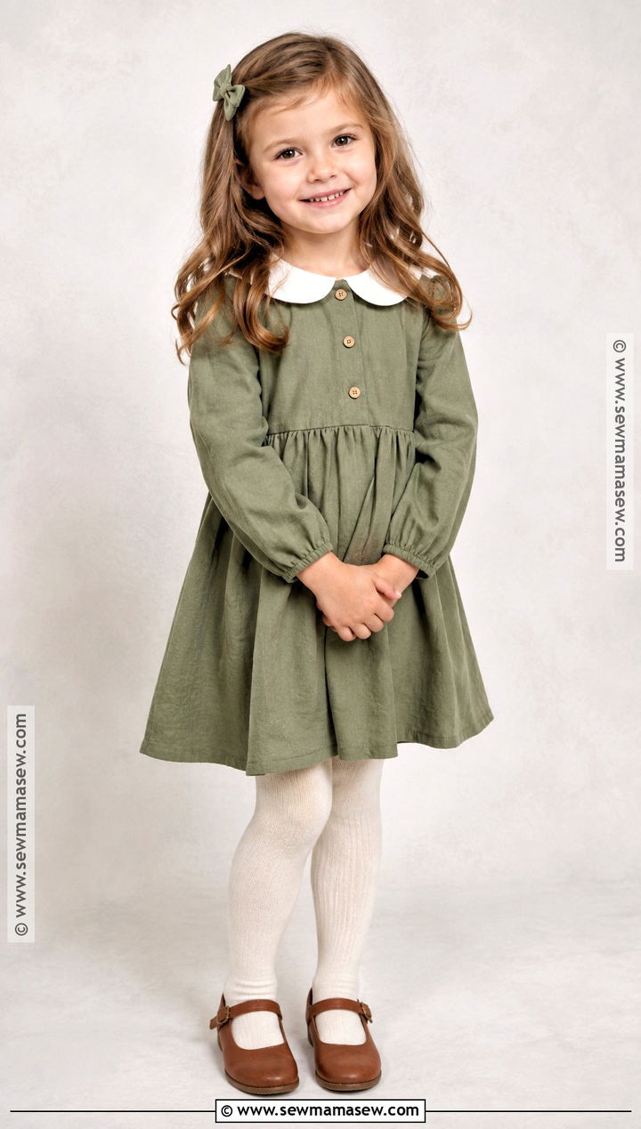 Peter Pan Collar Dress And Mary Janes Fall Picture Day Outfit - 25 fall picture day outfits for kids