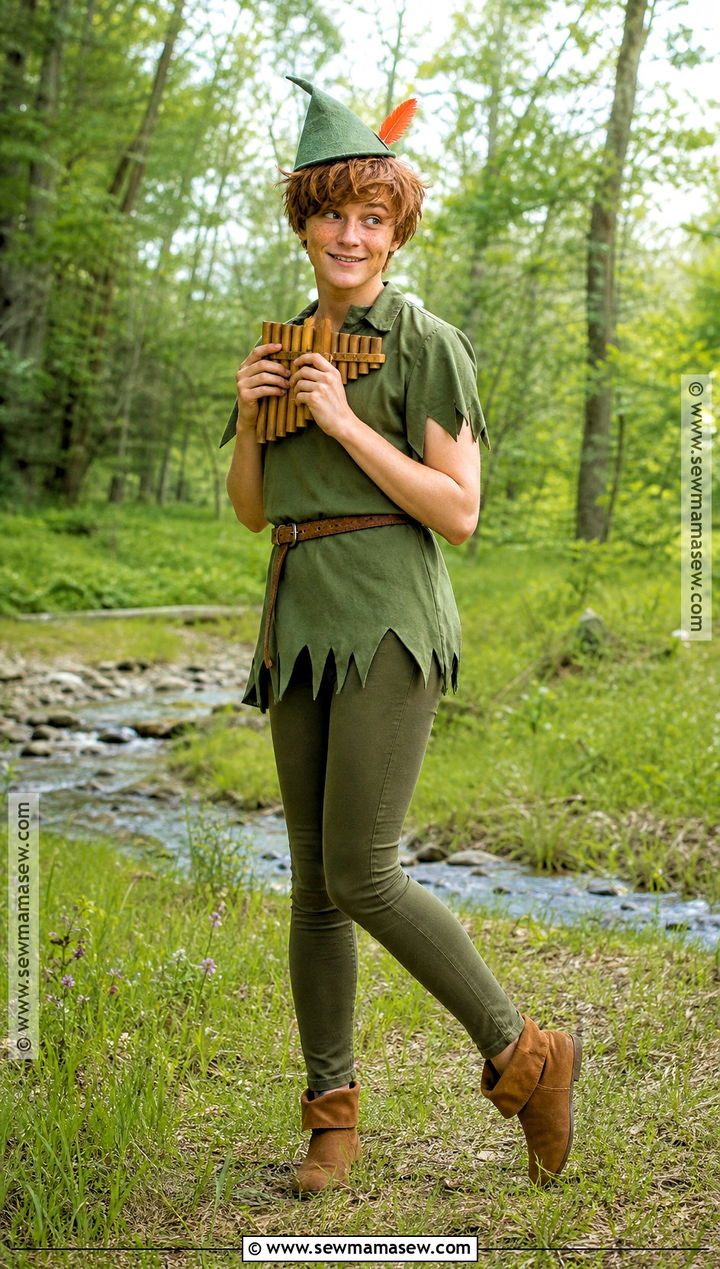 Peter Pan Cosplay With Green Tunic - 30 short hair cosplay characters ideas