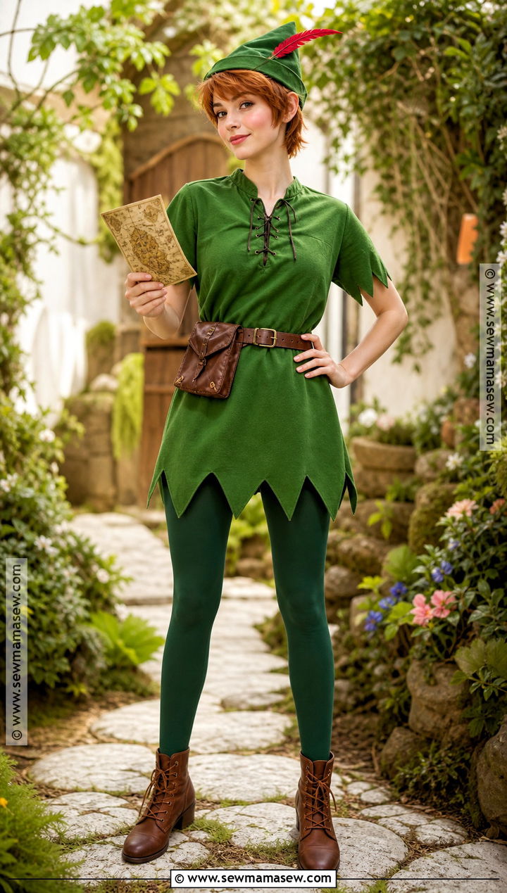 Peter Pan Costume With Green Tights - 30 childhood heroes costume ideas