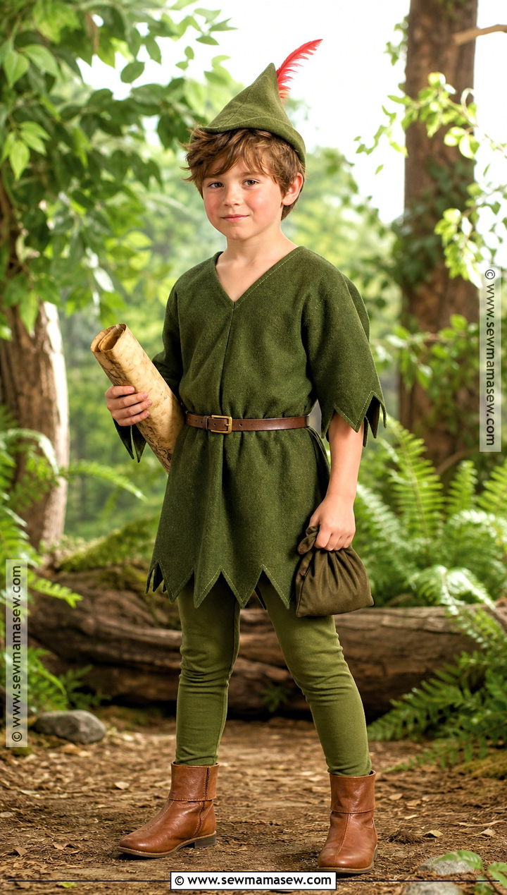 Peter Pan Costume With Green Tunic - 45 world book day costumes