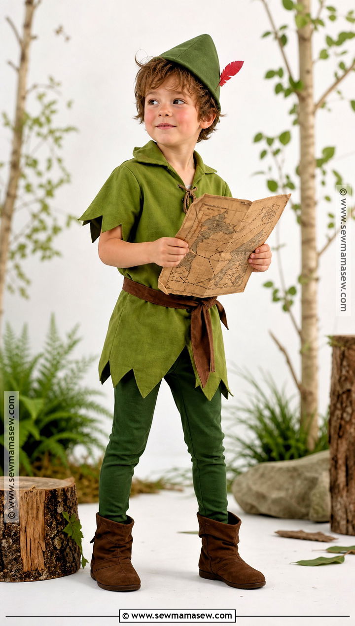 Peter Pan Costume With Green Tunic - 30 easy book character costumes for kids