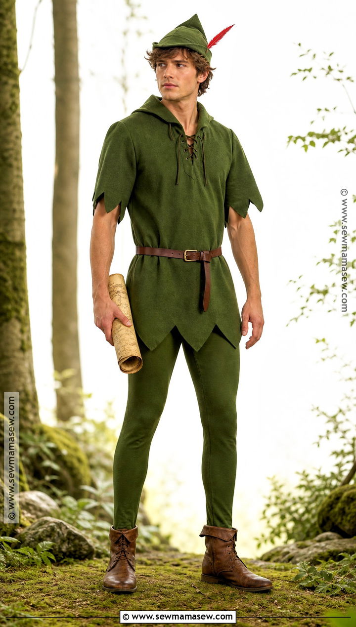 Peter Pan Costume With Green Tunic - 30 Simple Disney Costumes