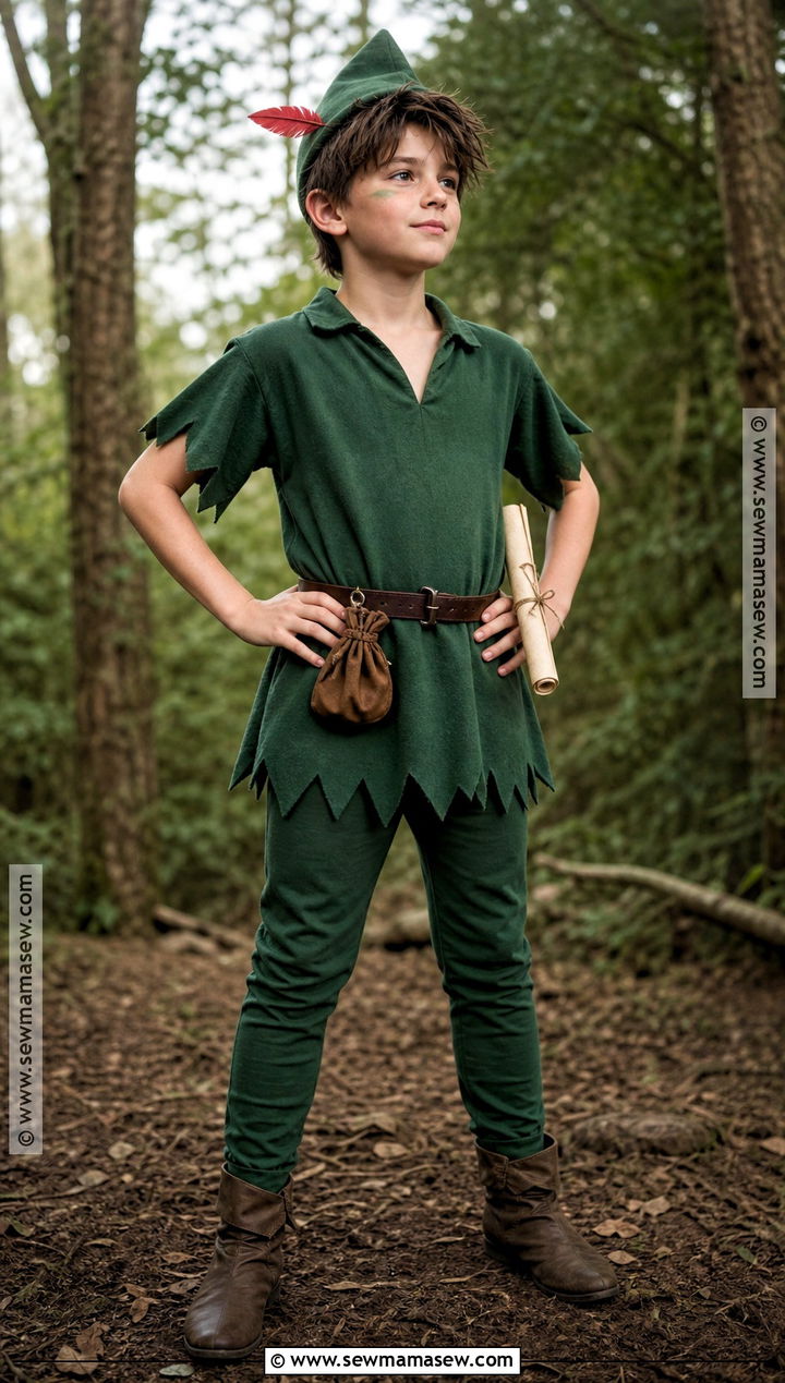 Peter Pan Costume With Green Tunic - 30 story book costumes
