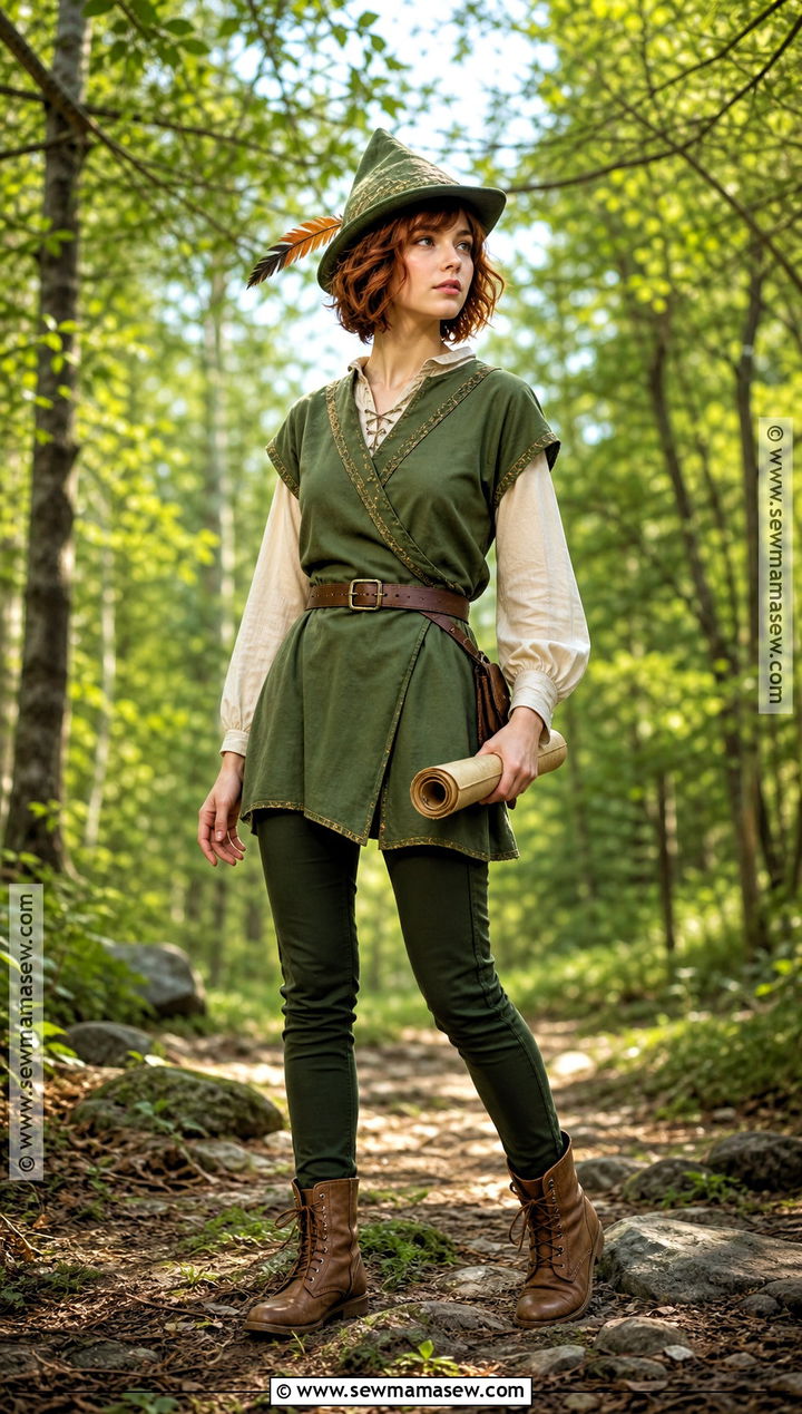Peter Pan Costume With Green Tunic And Leggings - 30 halloween costumes modest