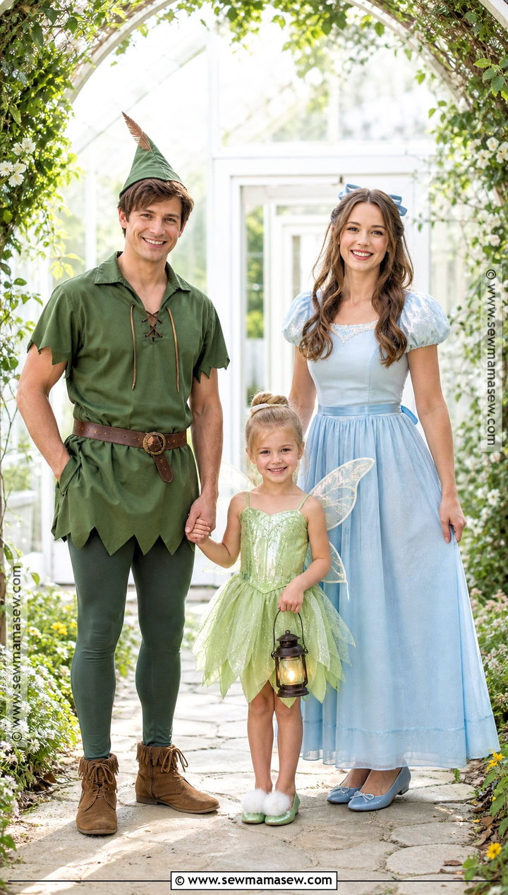 Peter Pan Family Costume - 30 family costumes for 3