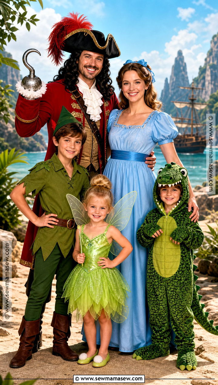 Peter Pan Family Costume - 30 family costumes for 5 halloween