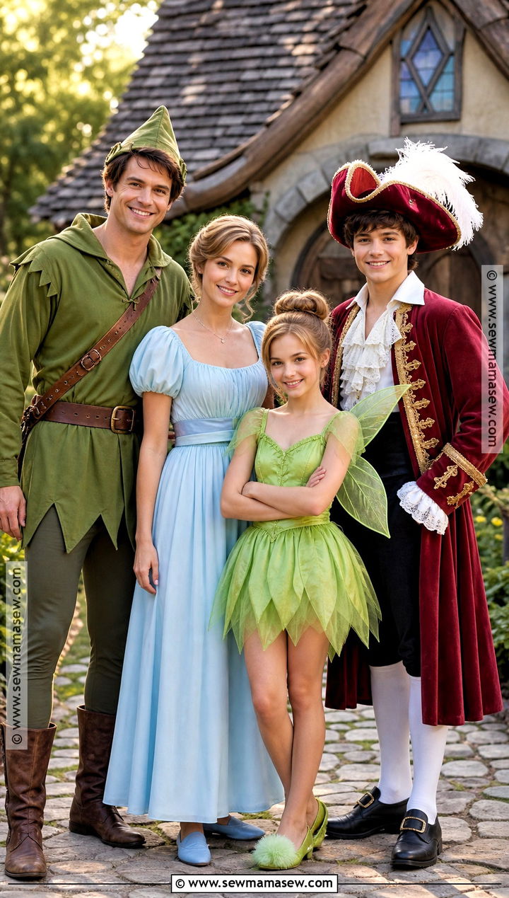 Peter Pan Family Costume - 35 family costumes for four