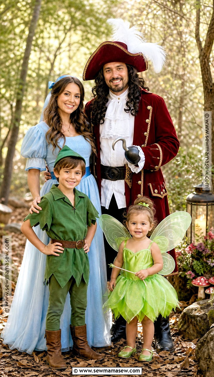 Peter Pan Family Costume - 35 family halloween costume ideas