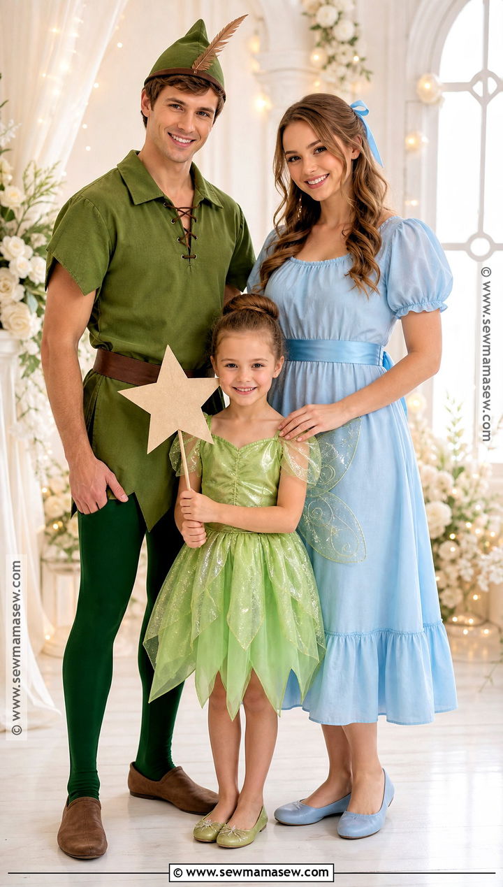 Peter Pan Family Costume - 35 Family Of Three Halloween Costumes