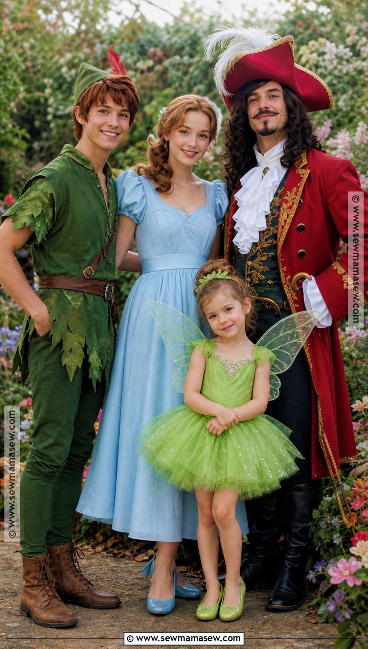 Peter Pan Family Costume - 40 family halloween costumes for 4