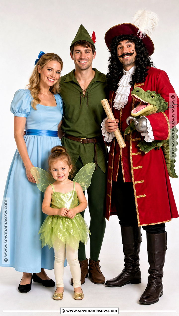 Peter Pan Family Costume With Toddler - 35 family halloween costumes with for toddlers