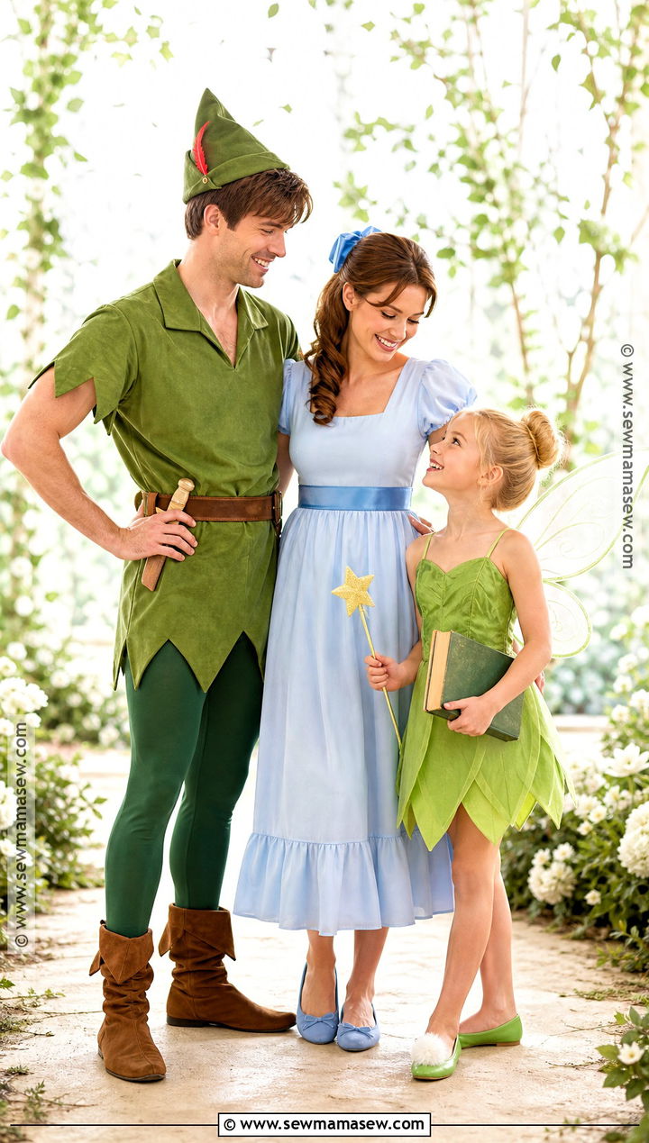 Peter Pan Family Costume - 30 3 Family Halloween Costumes