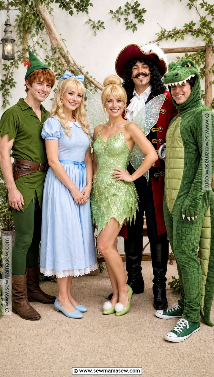 Peter Pan Group Costume - 35 halloween costumes 5 people