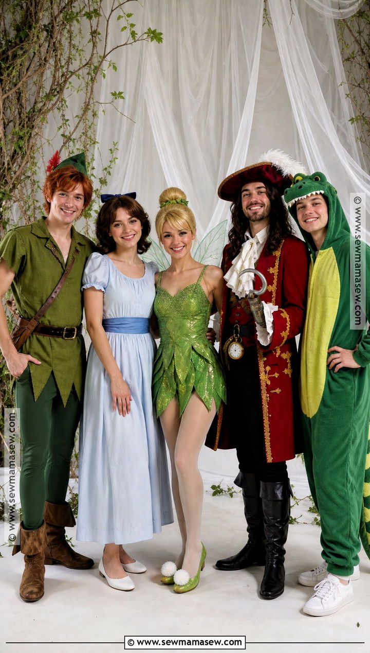 Peter Pan Group Halloween Costume - 35 group of 5 halloween costumes