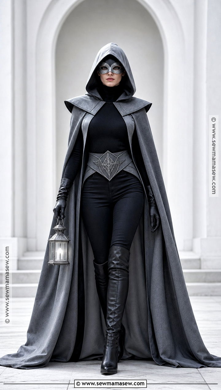 Phantasm Costume With Gray Cape - 30 batman female costume ideas