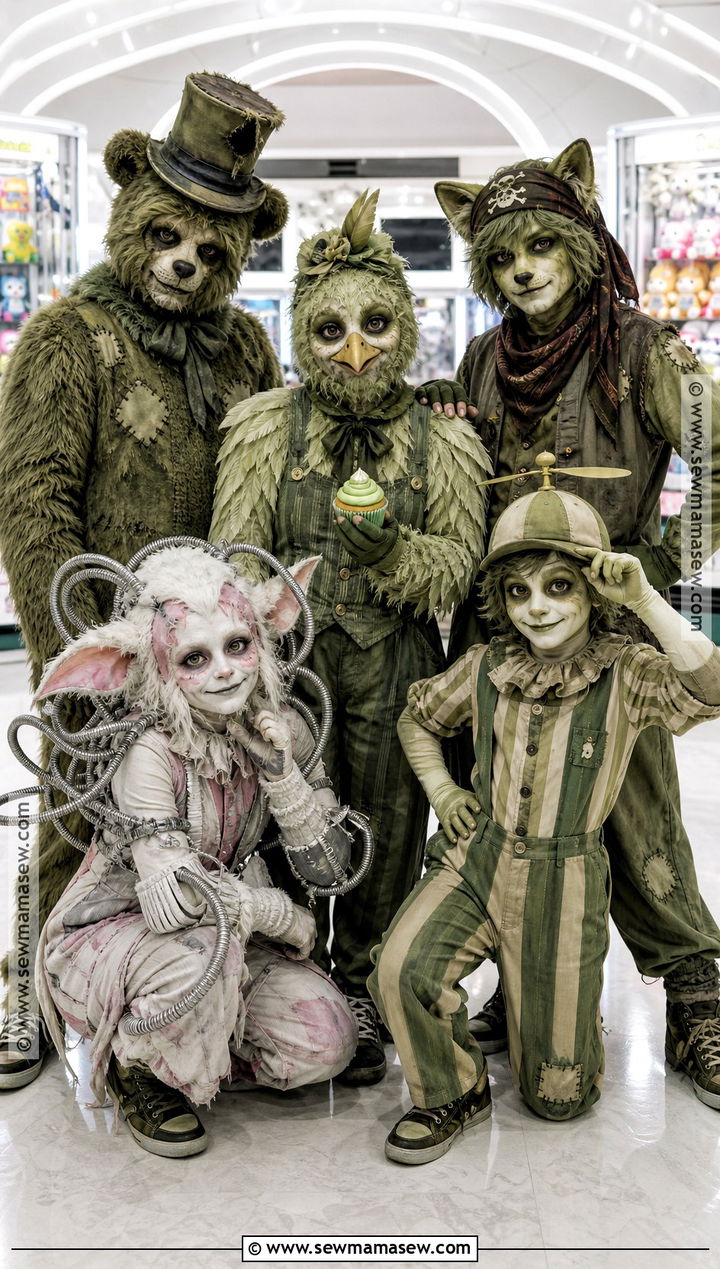 Phantom Animatronic FNAF Group Costume - 30 fnaf group costume ideas